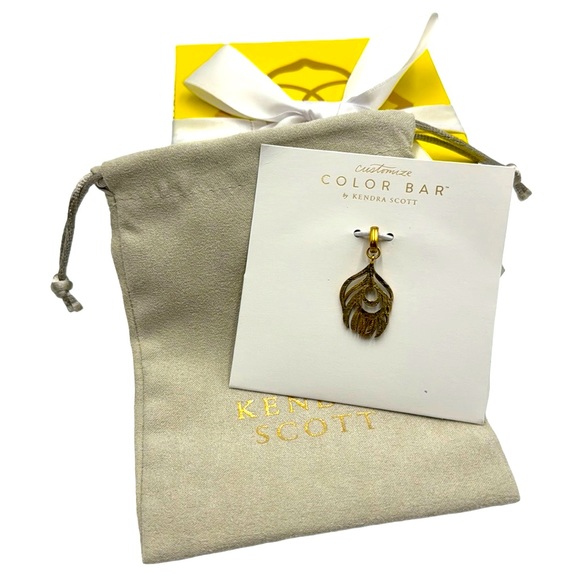Kendra Scott Peacock Feather Charm - Picture 1 of 8